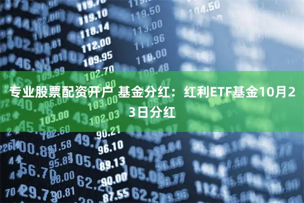 专业股票配资开户 基金分红：红利ETF基金10月23日分红