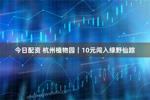 今日配资 杭州植物园｜10元闯入绿野仙踪